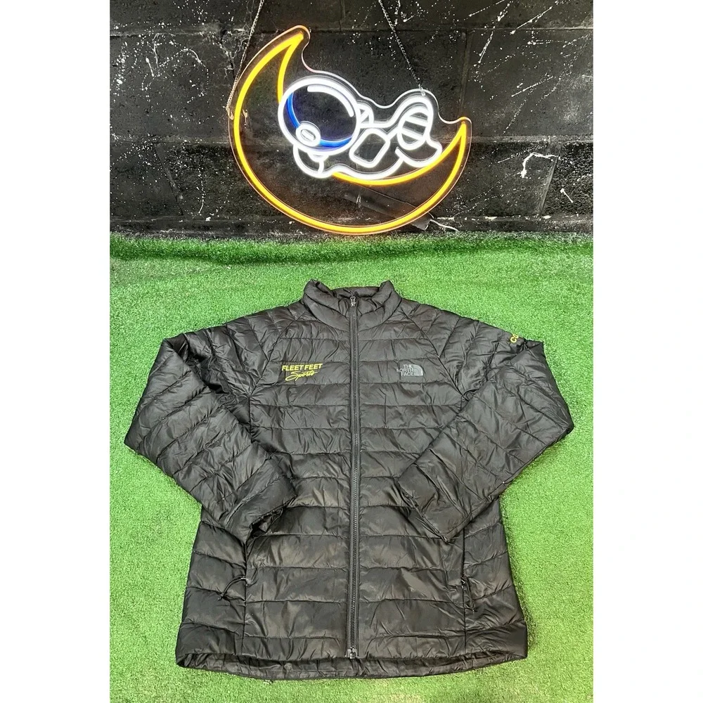 The North Face Jacket‎ Mens Medium Black Puffer Goose Down Santiago Insulated
